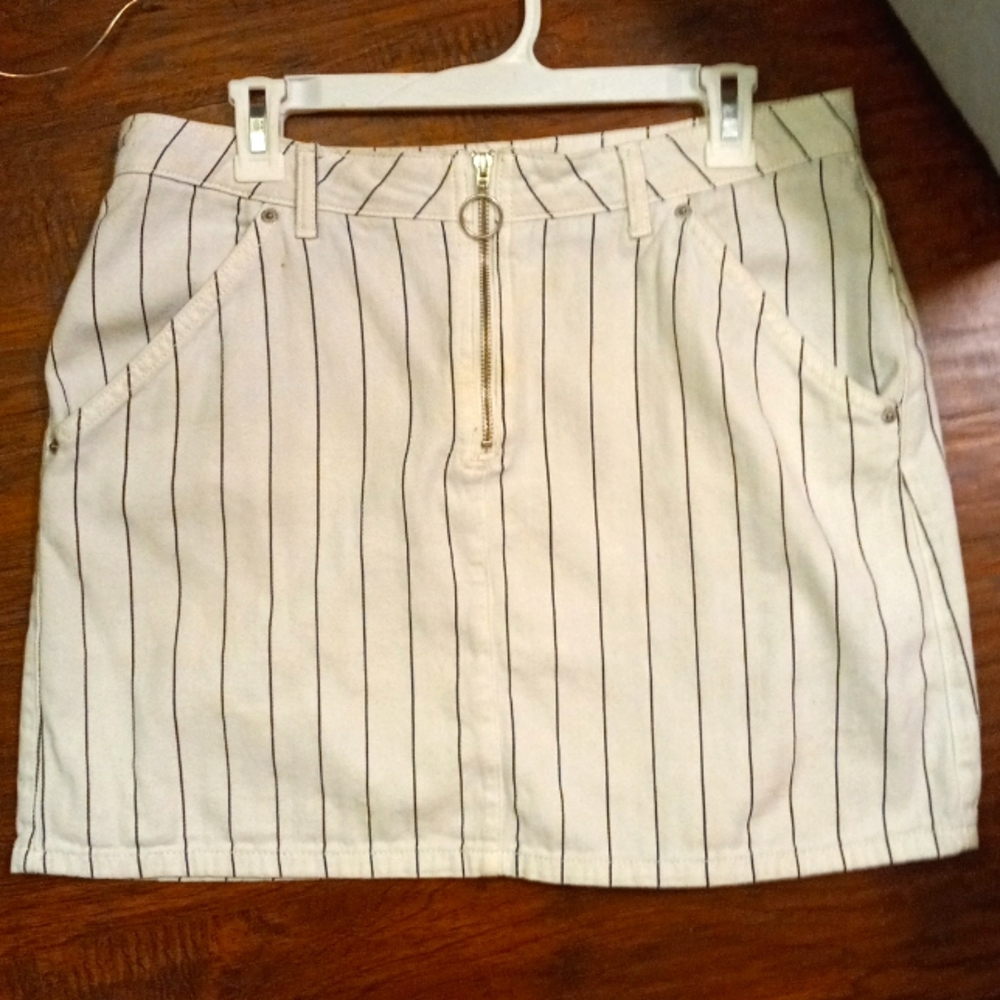 Topshop Moto Jean Mini skirt